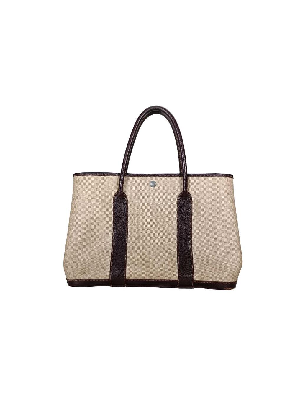 Hermes Garden Party Tote Toile And #375037H16B